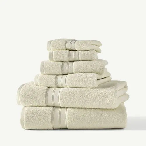 Blue Loom Liam Odor Resistant Cotton 6 Piece Bath Towel Set