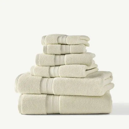 Blue Loom Liam Odor Resistant Cotton 6 Piece Bath Towel Set
