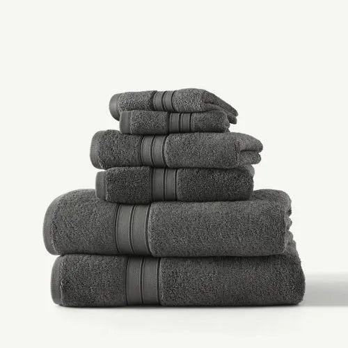 Blue Loom Liam Odor Resistant Cotton 6 Piece Bath Towel Set