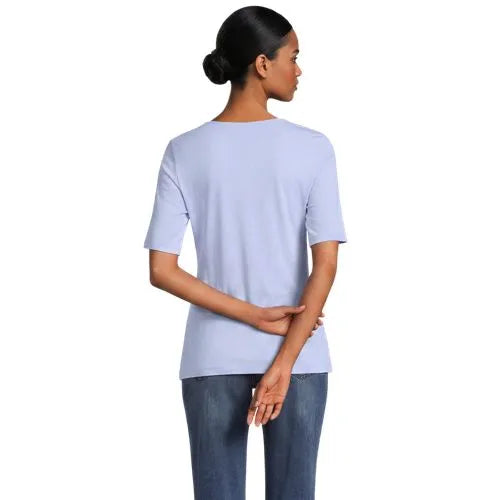 Women's Lightweight Jersey Tie Front Top