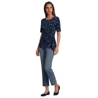 Women's Lightweight Jersey Tie Front Top