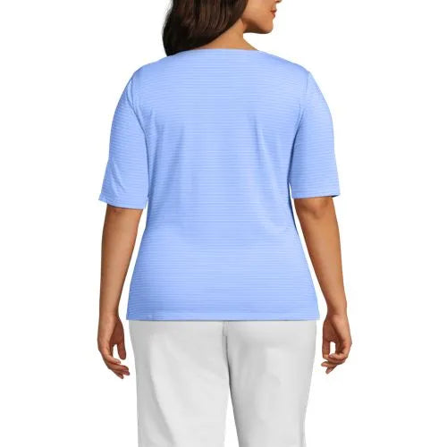 Women's Lightweight Jersey Tie Front Top
