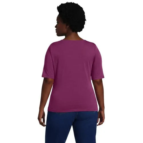 Women's Lightweight Jersey Tie Front Top