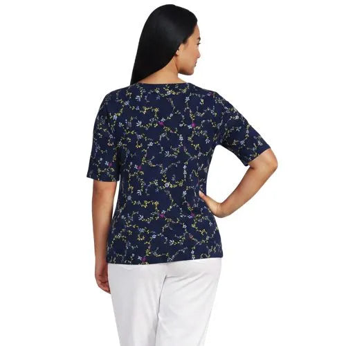 Women's Lightweight Jersey Tie Front Top