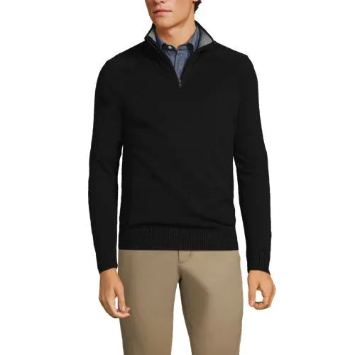 Unisex Cotton Modal Quarter Zip Sweater