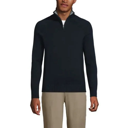 School Uniform Unisex Cotton Modal Quarter Zip Sweater