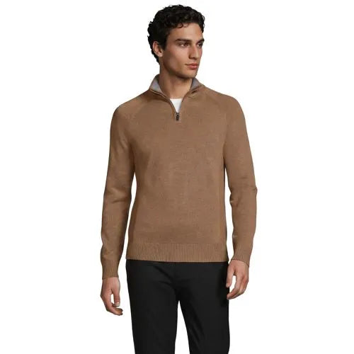 School Uniform Unisex Cotton Modal Quarter Zip Sweater