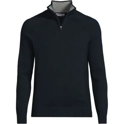 School Uniform Unisex Cotton Modal Quarter Zip Sweater