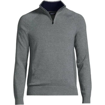 School Uniform Unisex Cotton Modal Quarter Zip Sweater