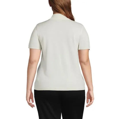 Women's Cotton Modal Half Sleeve Mock Neck Pullover Sweater