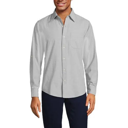 Men's Roll Sleeve Chambray Shirt