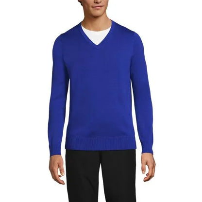 School Uniform Unisex Cotton Modal V-neck Pullover Sweater