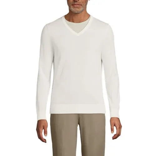School Uniform Unisex Cotton Modal V-neck Pullover Sweater