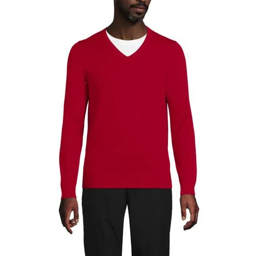 School Uniform Unisex Cotton Modal V-neck Pullover Sweater