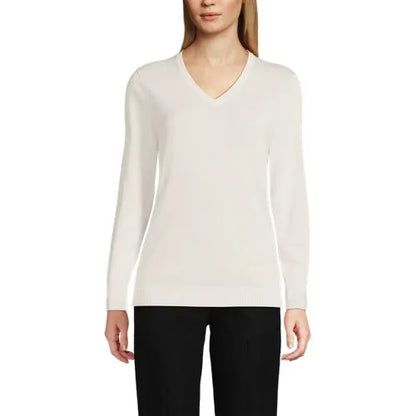 School Uniform Unisex Cotton Modal V-neck Pullover Sweater