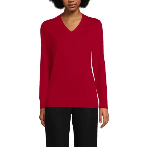 School Uniform Unisex Cotton Modal V-neck Pullover Sweater
