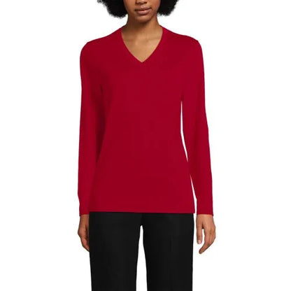 School Uniform Unisex Cotton Modal V-neck Pullover Sweater