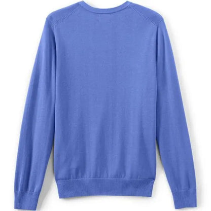 School Uniform Unisex Cotton Modal V-neck Pullover Sweater