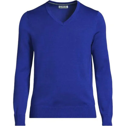 School Uniform Unisex Cotton Modal V-neck Pullover Sweater
