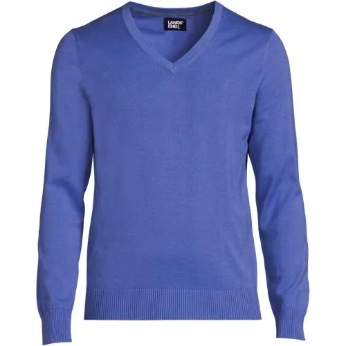 School Uniform Unisex Cotton Modal V-neck Pullover Sweater