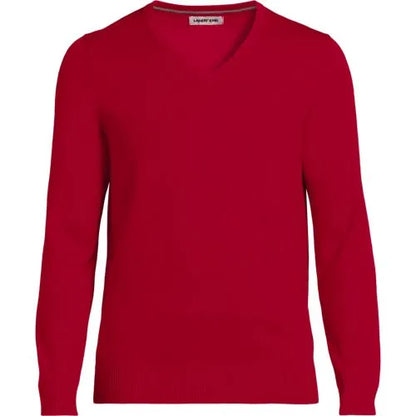 School Uniform Unisex Cotton Modal V-neck Pullover Sweater
