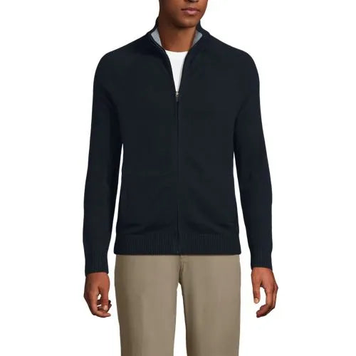 School Uniform Unisex Cotton Modal Full Zip Sweater Jacket