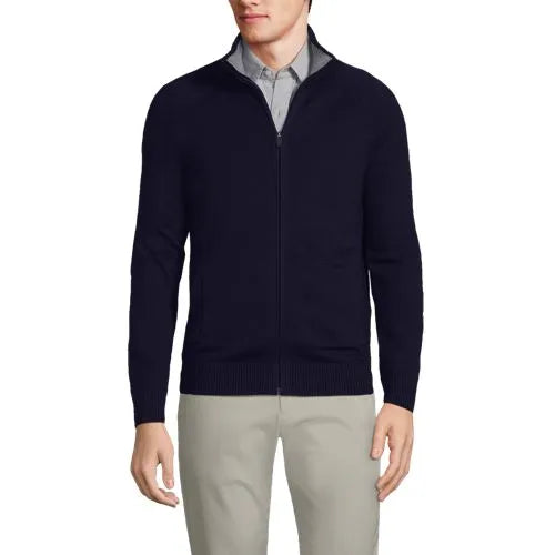 Unisex Cotton Modal Full Zip Sweater Jacket