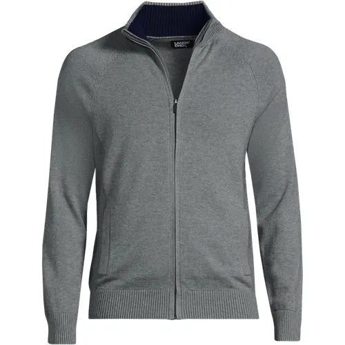 School Uniform Unisex Cotton Modal Full Zip Sweater Jacket