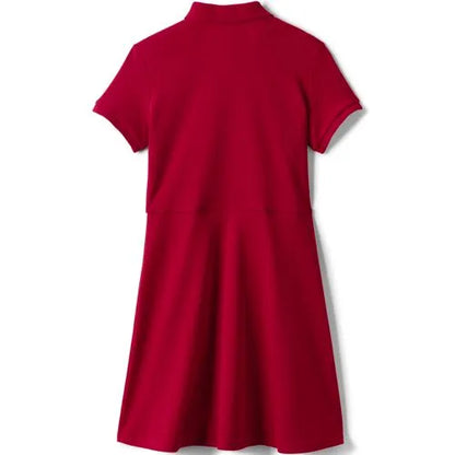 Girls Short Sleeve Interlock Polo Dress