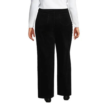Women's High Rise Wide Leg Corduroy Pants