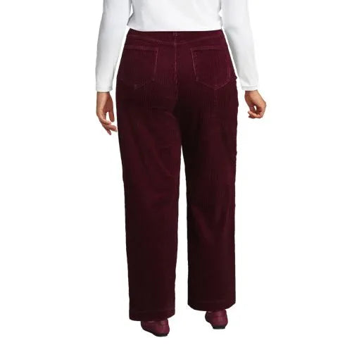 Women's High Rise Wide Leg Corduroy Pants