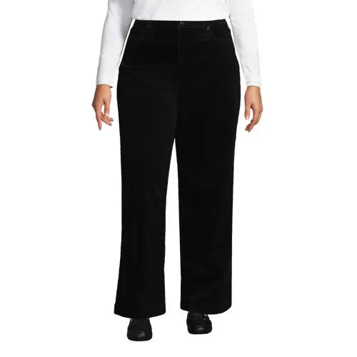 Women's High Rise Wide Leg Corduroy Pants