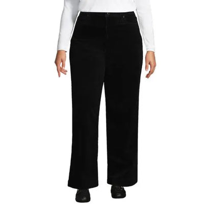 Women's High Rise Wide Leg Corduroy Pants