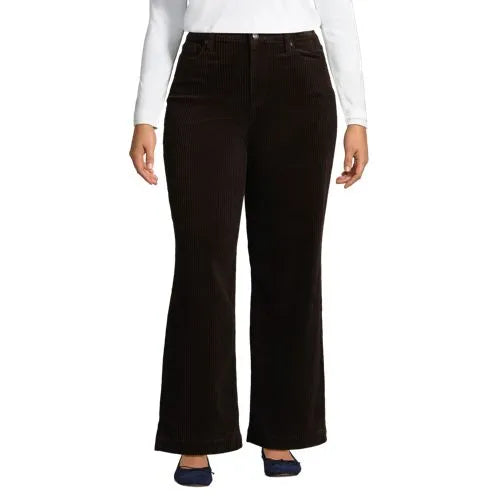 Women's High Rise Wide Leg Corduroy Pants