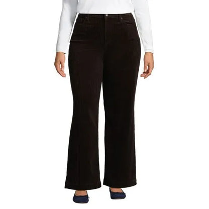Women's High Rise Wide Leg Corduroy Pants