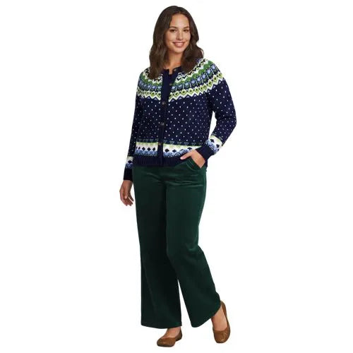 Women's High Rise Wide Leg Corduroy Pants