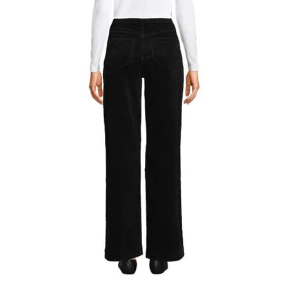 Women's High Rise Wide Leg Corduroy Pants