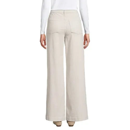 Women's High Rise Wide Leg Corduroy Pants