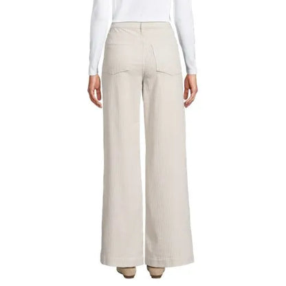 Women's High Rise Wide Leg Corduroy Pants