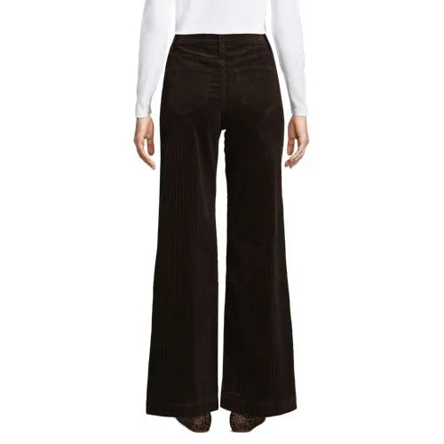 Women's High Rise Wide Leg Corduroy Pants