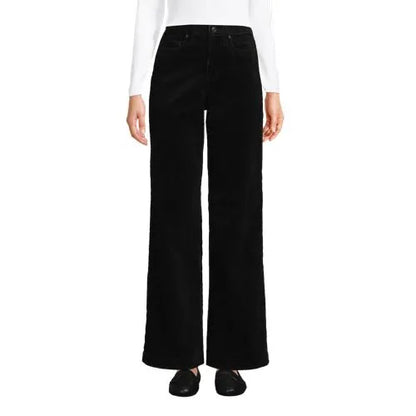 Women's High Rise Wide Leg Corduroy Pants