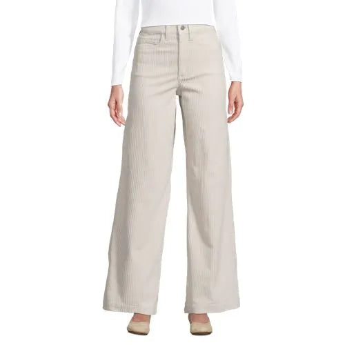 Women's High Rise Wide Leg Corduroy Pants