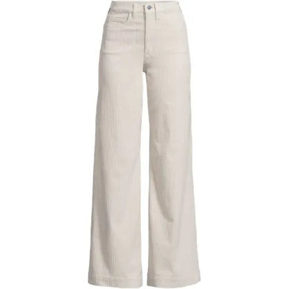 Women's High Rise Wide Leg Corduroy Pants