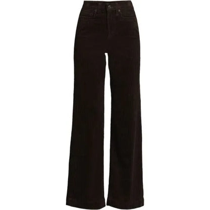 Women's High Rise Wide Leg Corduroy Pants