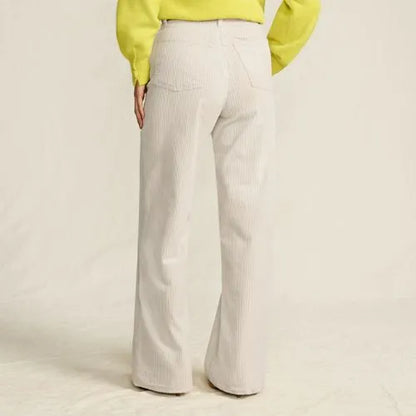 Women's High Rise Wide Leg Corduroy Pants