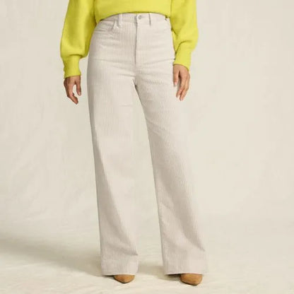 Women's High Rise Wide Leg Corduroy Pants