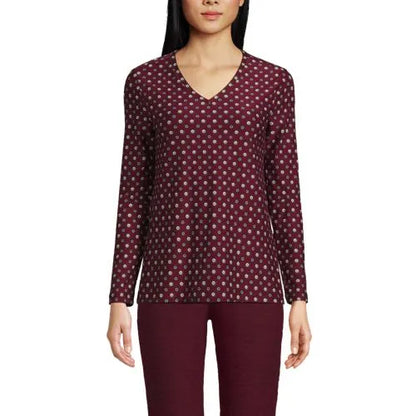 Women's Long Sleeve Performance V-neck Top