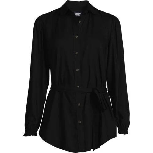 Women's Rayon Tie Waist Shirt
