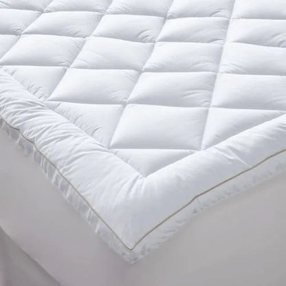 400 Thread Count Plush Quilted Cotton Mattress Pad