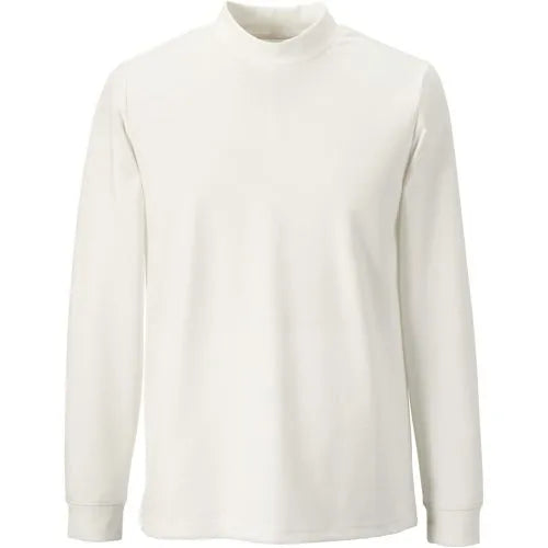 Unisex Ponte Mini Mock Long Sleeve Knit Top